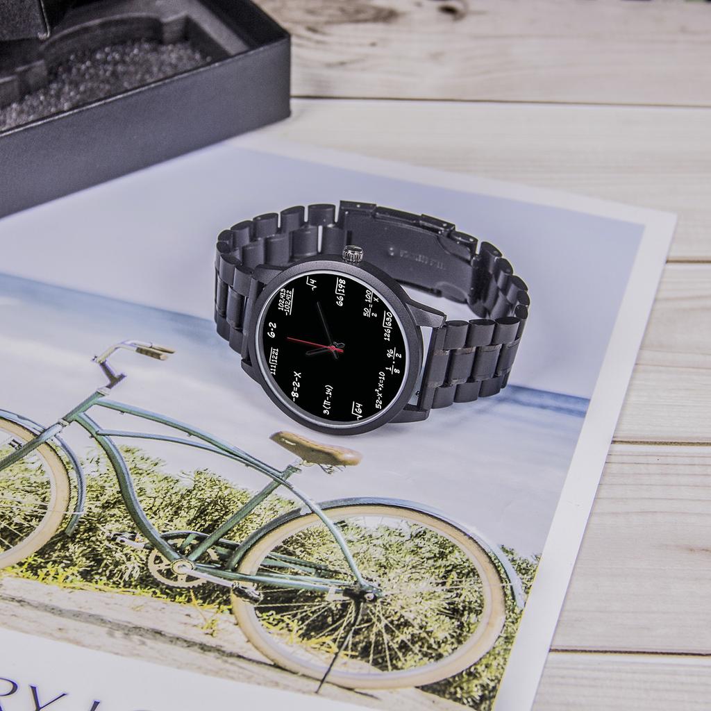 Decorative Quartz Wrist Men's Watch Mathematical Formula Design Campus Punk Cool Style Gift Souvenir For Student Children