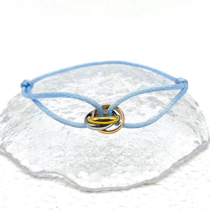 Simple Retro Lucky Woven Rope Bracelet For Women Men Temperament Trendy Luxury Circles Bangles Jewelry Accessories Gifts