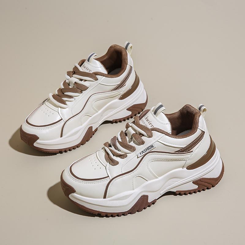 Fashion Women Walking Sneakers Lace Up Chunky Shoes Breathable Shoes Wedge Casual Tennis Platform Sports Designer Shoes