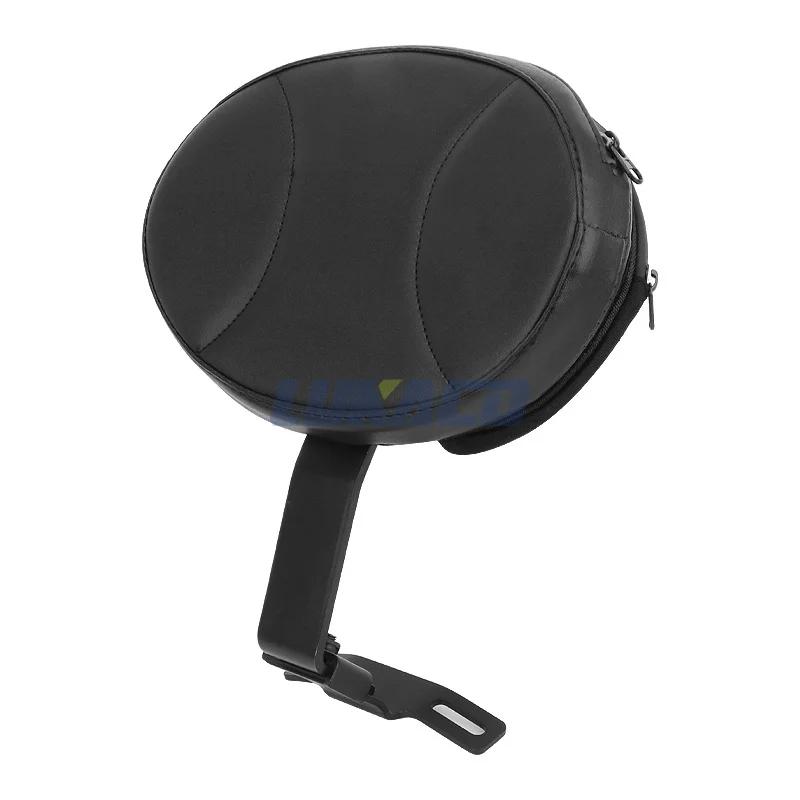

Motorcycle Adjustable Driver Rider Backrest Plug In Sissy Bar Seat Cushion Moto Pad For Harley Fatboy Heritage Softail 2007-2017