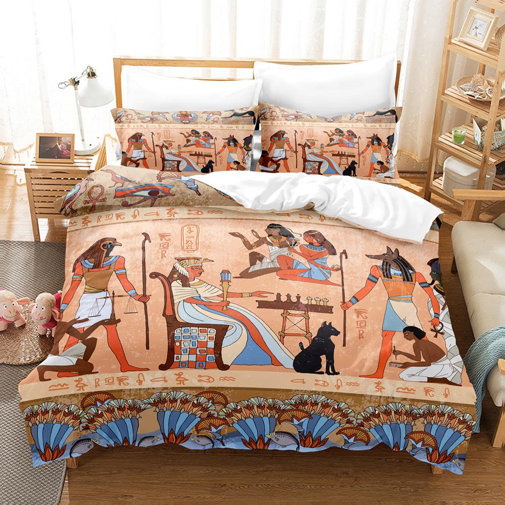 Fashion Technology Printing, 3D Digital Printing, Bedding, Duvet Covers, Pillowcases, Three-piece Sets