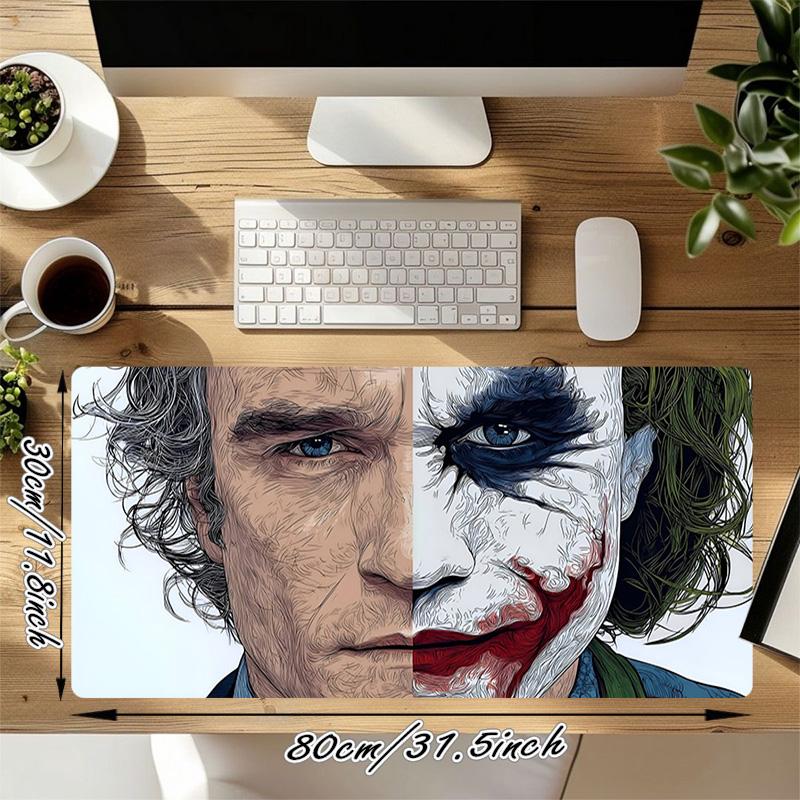 Clown Mask Xl Gaming Mouse Pad Nonslip Rubber Base Stitched Edge Waterproof Desk Mat For Pc Laptop Gamer Office Computer Accessories C929521