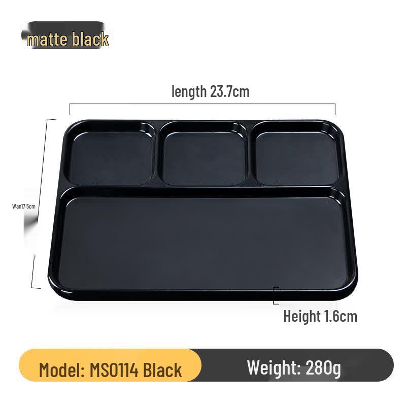 KANGMO Melamine Four-Compartment Condiment Dish