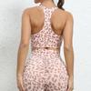 Yoga Fashion Leopard Print Pilates Bra Training Vest