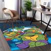 Ninja, Turtles, Action Office Carpet Soft Polyester Entrance Carpet Washable Non Slip Machine Washab