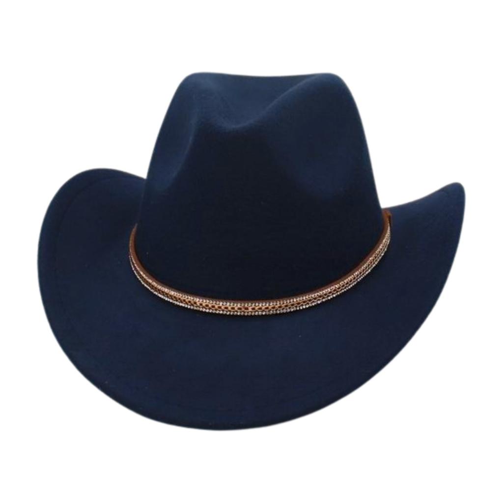Solider und Western Cowboyhut Filzhut Wollzylinder Hut Vintage Ethnischer Hut