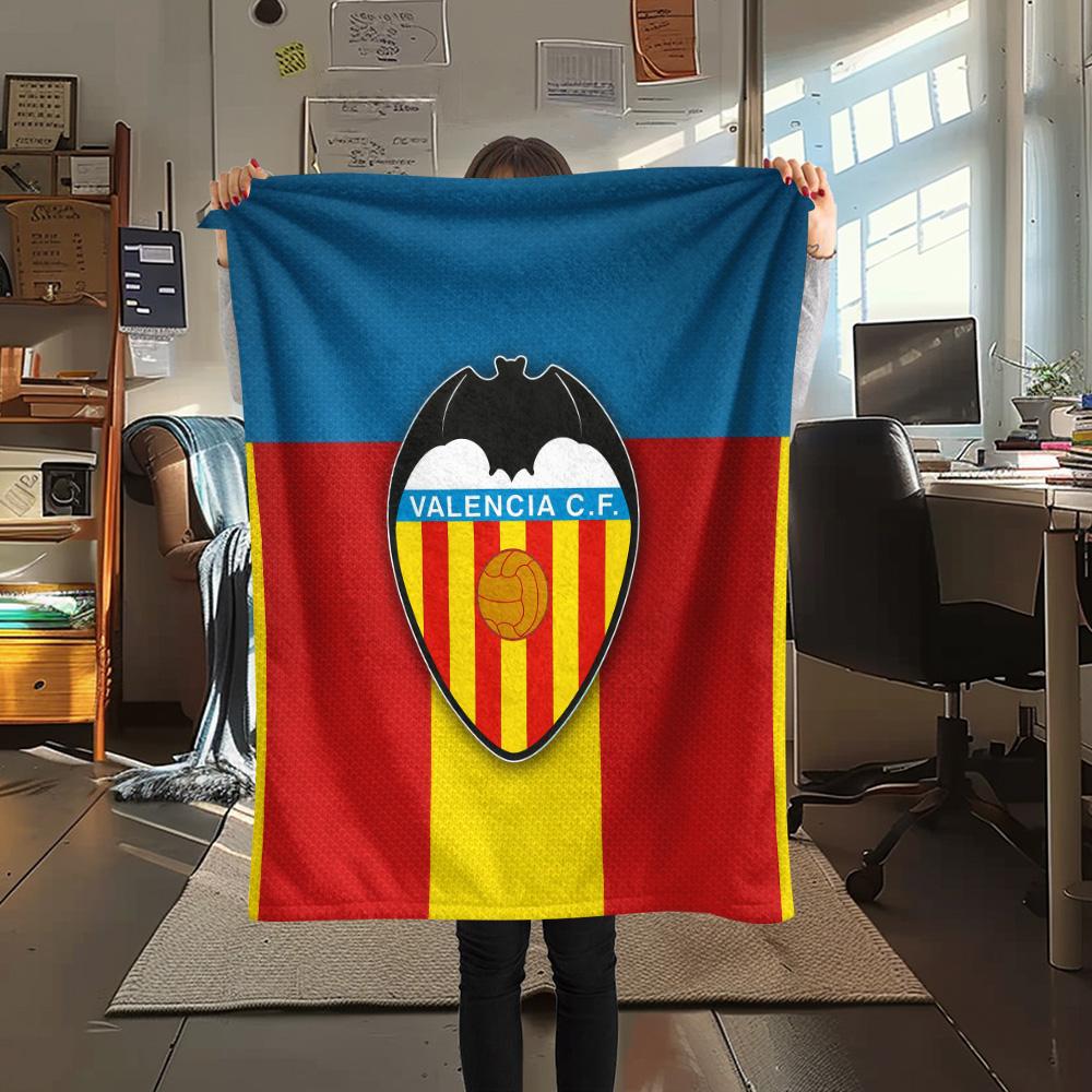 Valencia Club de Fútbol Flannel Blanket, High quality Comfortable for All Seasons, Home Decor, Warmth and Comfort