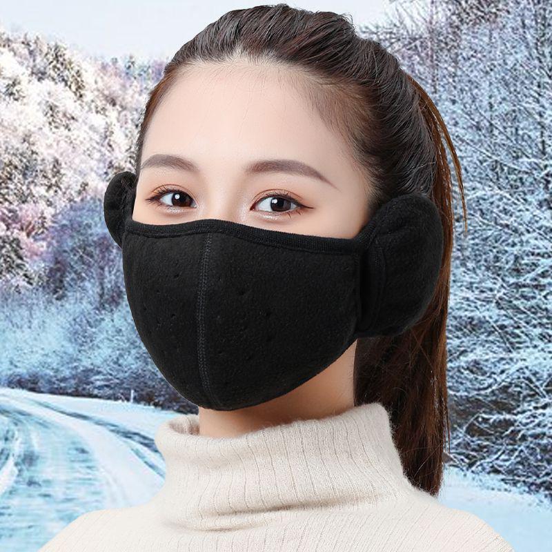 Kinder Winter Fleece Maske mit Ohrenschutz für Jungen & Mädchen