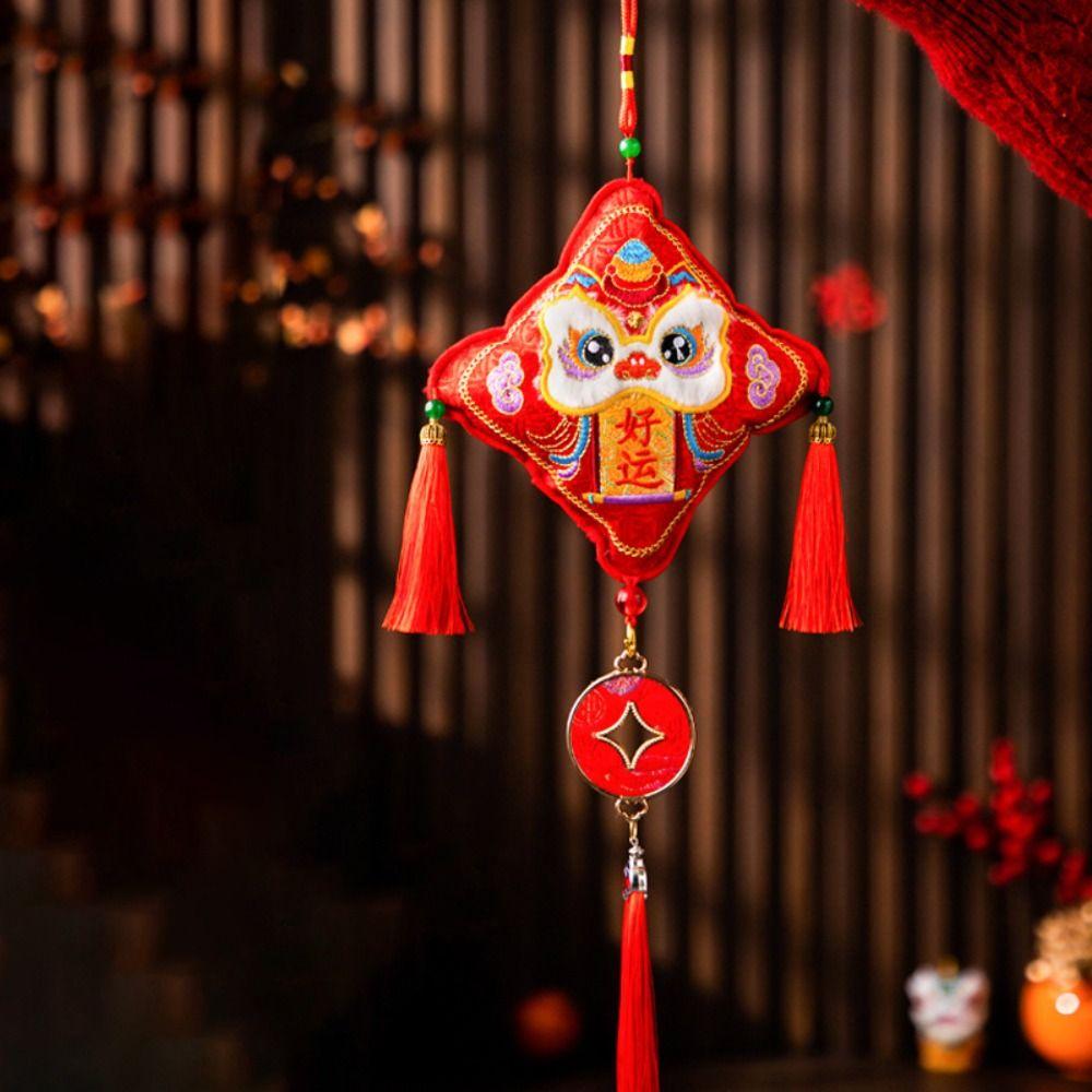 Rote Neujahrsdekoration Traditionelles Pferdejahr Hängende Ornamente Heimdekoration