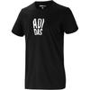 Neo Casual Series M Fav Slogan Round Neck Pullover Letter Short Sleeve T-Shirt Men T-Shirts Black DW8228
