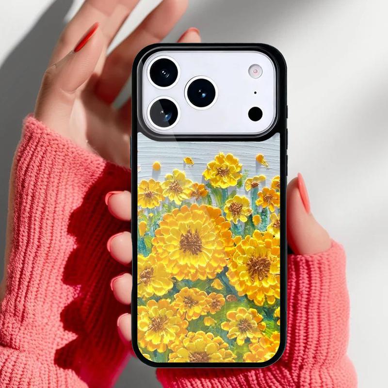 Retro Oil Painting Phone Case for iPhone 17 Air 16e 15 14 13 Pro Max Back Cover for 12 11 Pro Coque