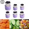 1pc Vegetables Cutter Star Heart Shape Plastic Handle Portable Cook Tools Stainless Steel Fruit Cutting Die Kitchen Gadgets