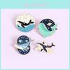 Cute Creative Astronaut Whale Series Brooch Alloy Design Pin For Versatile Fashion Accessories