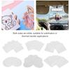 30pcs Felt Sheets DIY Thermal Transfer 6 Shapes Air Freshener Hanging Sheets with String for Car Indoor Decoration
