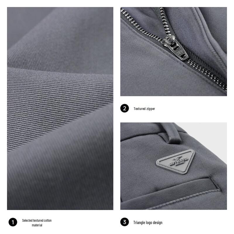 SEPTWOLVES Men's Anti-Static Straight-Leg Casual Pants