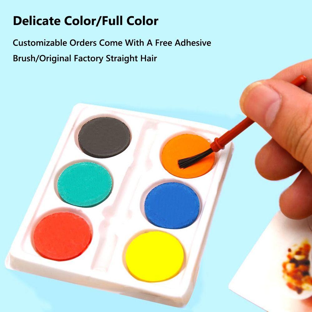Mit Malpinsel Aquarellfarben-Set Fest 6 Farben Aquarellpigment Abwaschbares Malpigment-Set Kinderpreise