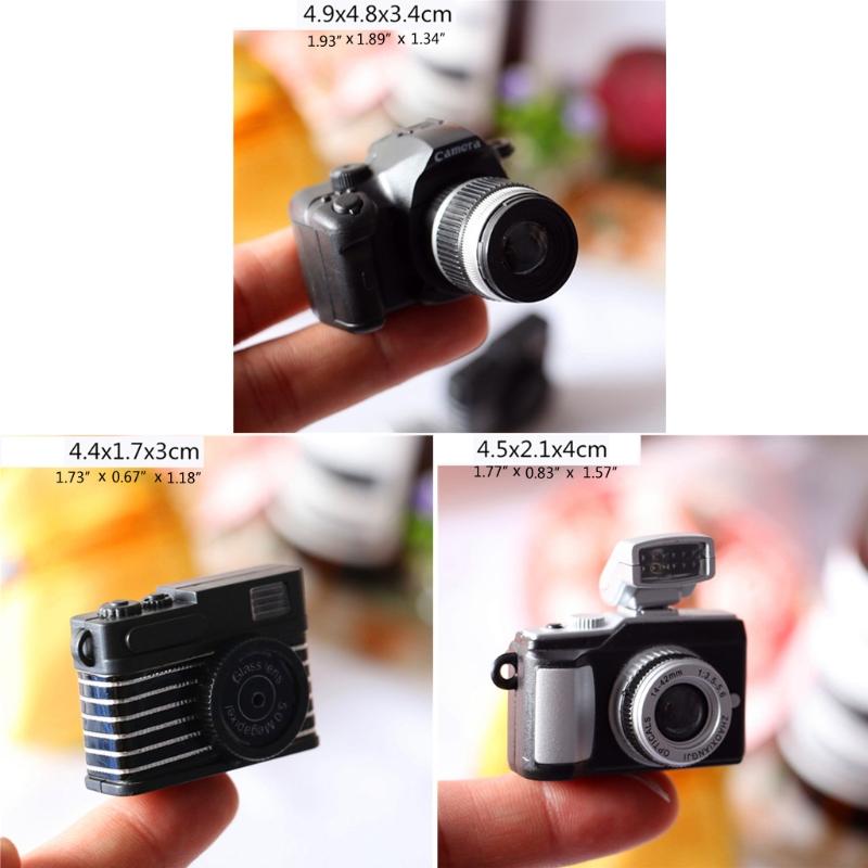 1/12 Dollhouse Mini Camera Model Infants Photo Shooting Decorations Newborn Photography Props Retro Miniature Camera