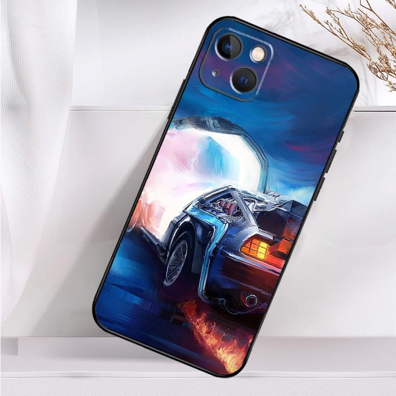 

Back To The Future Time Machine Shockproof Case For iPhone 17 11 14 15 16 Pro Max Plus 12 13 Mini 16e 17 Air Phone Cover iPhone 13