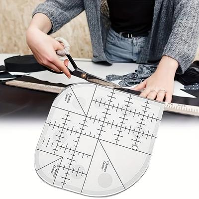 1 Peça Faca de Canto Criativa Régua de Patchwork Acrílico Régua de Costura e Costura Molde de Costura DIY Ferramenta de Costura Régua de Canto