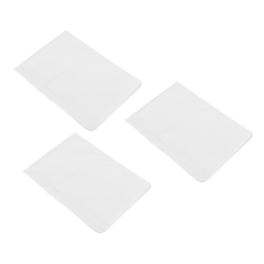 125pcs Disposable Nail Art Table Towels Waterproof High Absorbent Nail Table Cover Tablecloth for Manicure White