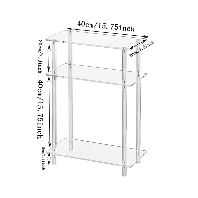 Minimalist Acrylic Small Side Table Living Room Coffee Tables Transparent Bedroom Nightstand Modern Home Storage Furniture