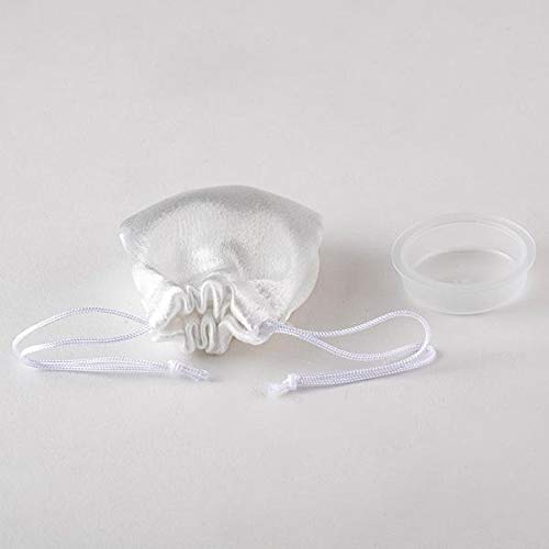 Hasegawa Buddhist Altar Mini Urn, Kutani Ware, Silver-Glazed White, Cute, Compact, Beautiful, Mini Urn for Divided Ashes, Perfect for Keeping Ashes At