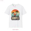Vintage Sunset Palm Trees T Shirt Simple Design For Casual Style Vintage Fashion Top For Everyday Wear Versatile Graphic