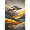Minimal Zen Coastal Tree Koi Fish Sakura Posters Blue Wave Crane Modern Prints Canvas Painting Wall Art Picture Home Room Decor