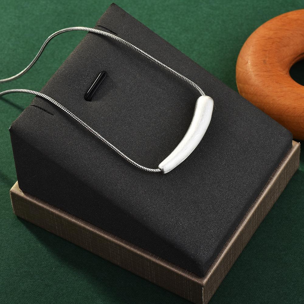 

Pendant Geometric Chic Necklace For Women With Snake Chain And Hypoallergenic Titanium Steel 4