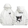 The Spring and Autumn Melody and Kuromi Cartoon Anime Periphery Girl's Hoodie Sweet and Lovely Parent Child Pullover