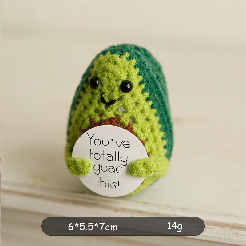 Positive Energy Handmade Crochet Potato Cucumber Doll