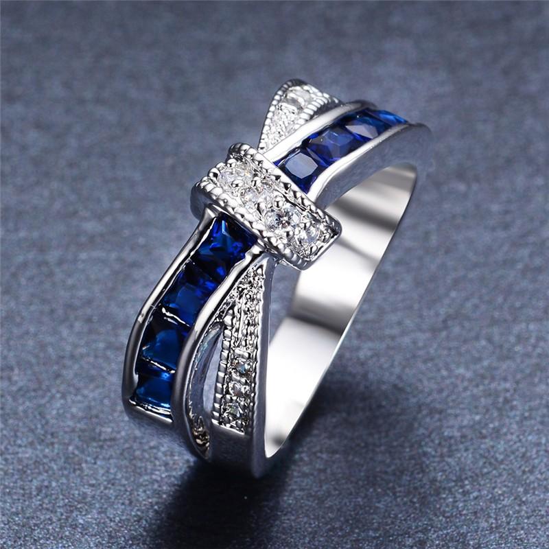Classic Copper diamond rings For Women Colored zircon size 6-10 Fashion wedding accessories Party Gift Jewelry