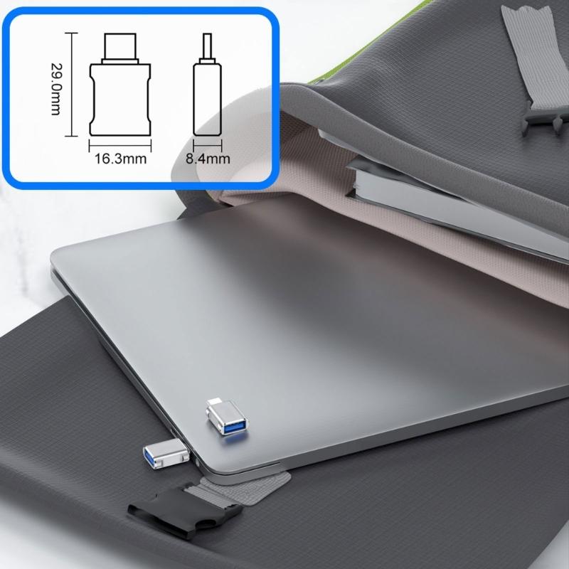 Metal USB to Type C Male OTG Converter for Universal Device Connectivity 10Gbps Fast Data Transfer 100W 3A Fast Charging