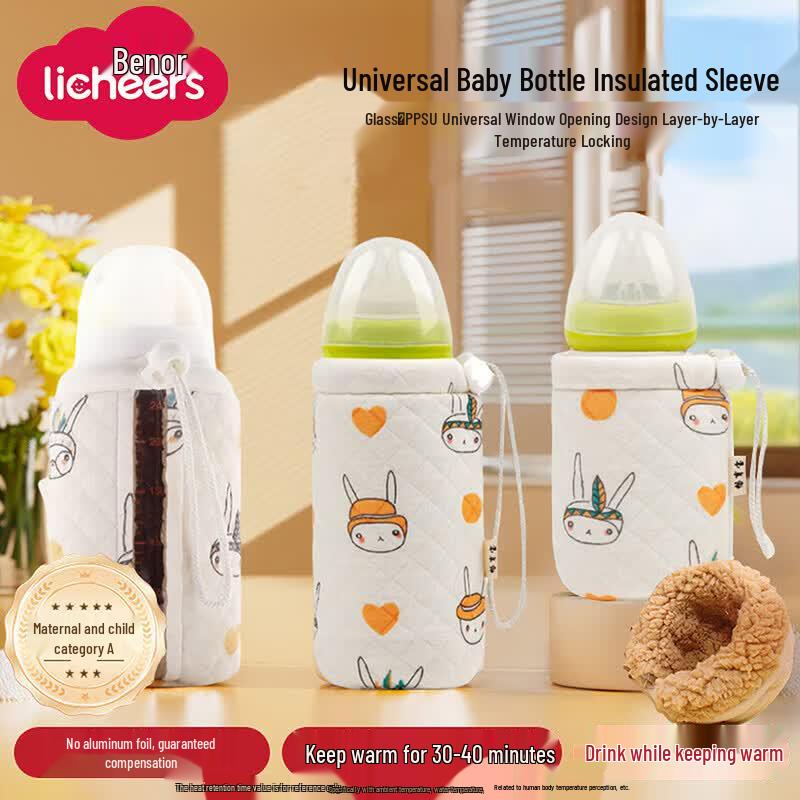 Licheers Baby Bottle Warmer Sleeve with Window