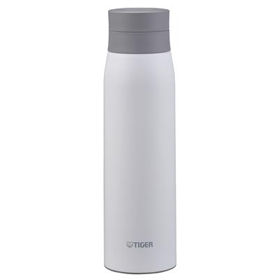 Garrafa Térmica Tiger 600ml com Tampa de Gelo Caneca de Rosca Garrafa Garrafa Garrafa Isolada a Vácuo Isolamento Térmico/Frio Copo para Uso Doméstico Branco Ar MCY-K060WA