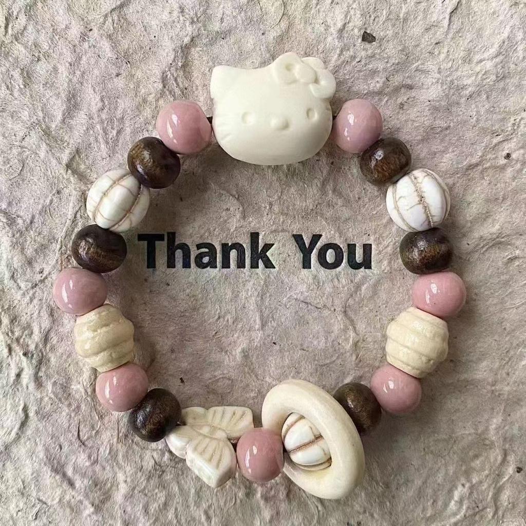 Jingdezhen bracelet ceramic bracelet biscuit cat series niche cute versatile design bracelet