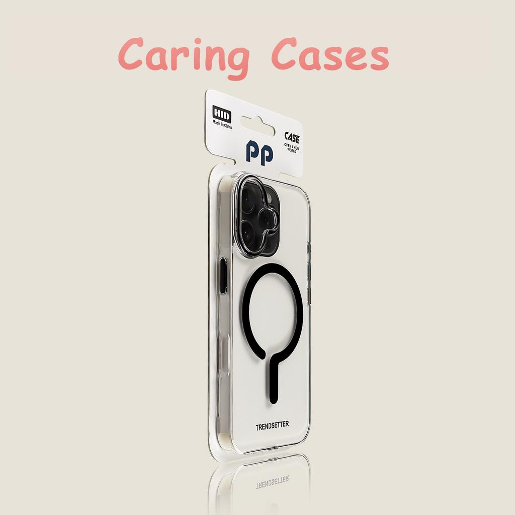 For iPhone 17 Pro Max Case Magnetic Question Mark Clear Metal Buttons Compatible with iPhone 16 15 14 13 12