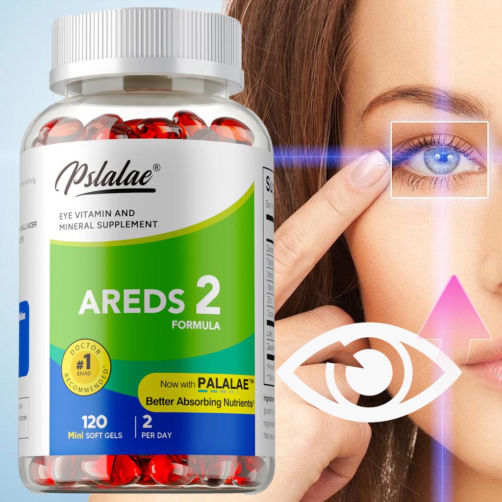 נוסחת AREDS 2 - ויטמינים לעיניים, לוטאין, תמיכה קלאסית למקולה, עם טבעי