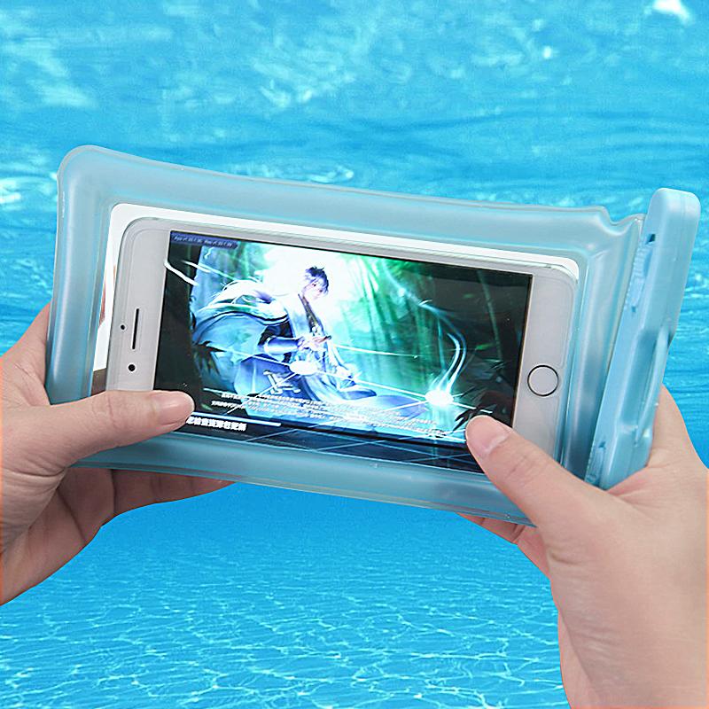 7.2 Inch Waterproof Phone Pouch Drift Diving Swimming Bag Underwater Dry Bag Case Cover For Phone Water Sports Beach Pool Skiing