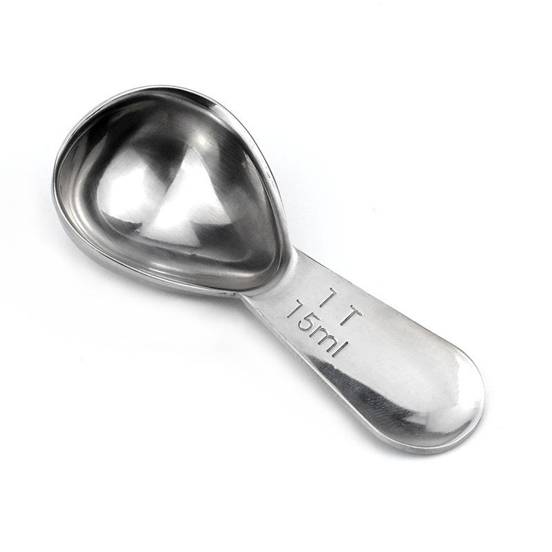 L Member Stainless Steel 15ml/30ml Measuring Spoon for Coffee, Milk Powder, and Seasoning with Scale - Baking Tool.
