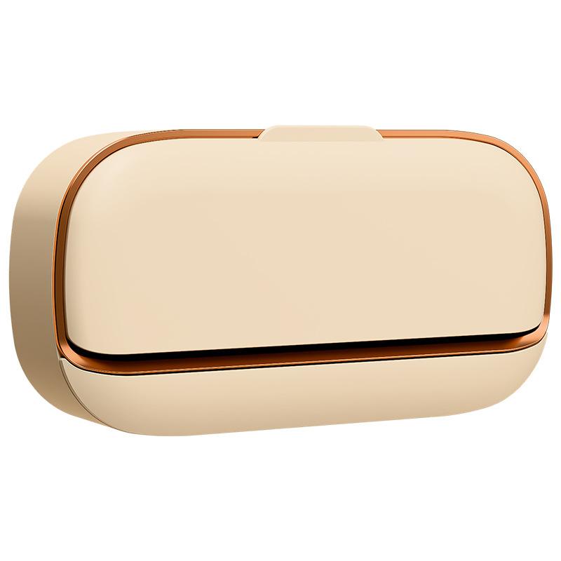 1Pc Soap Box Wall-Mounted Light Luxury Soap Holder Punch-Free Soap Box Drain Laundry Soap Box For Easy Cleaning бежевый