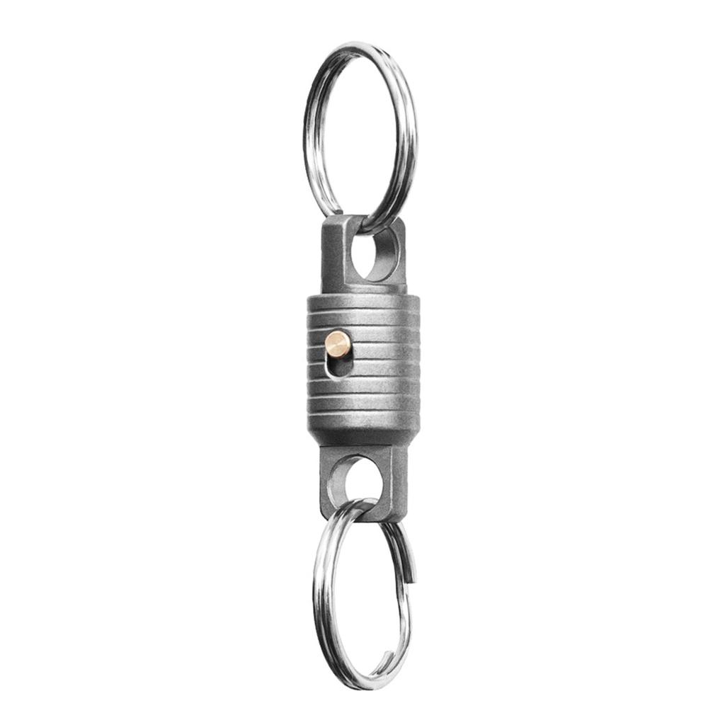 Durable Titaniums Alloy Keychain Accessory With 360 Degree Rotation And Secure Locking Mechanism For Keys