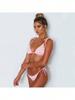 Sexy Tie-Up Three-Piece Bikini Swimwear for Women
