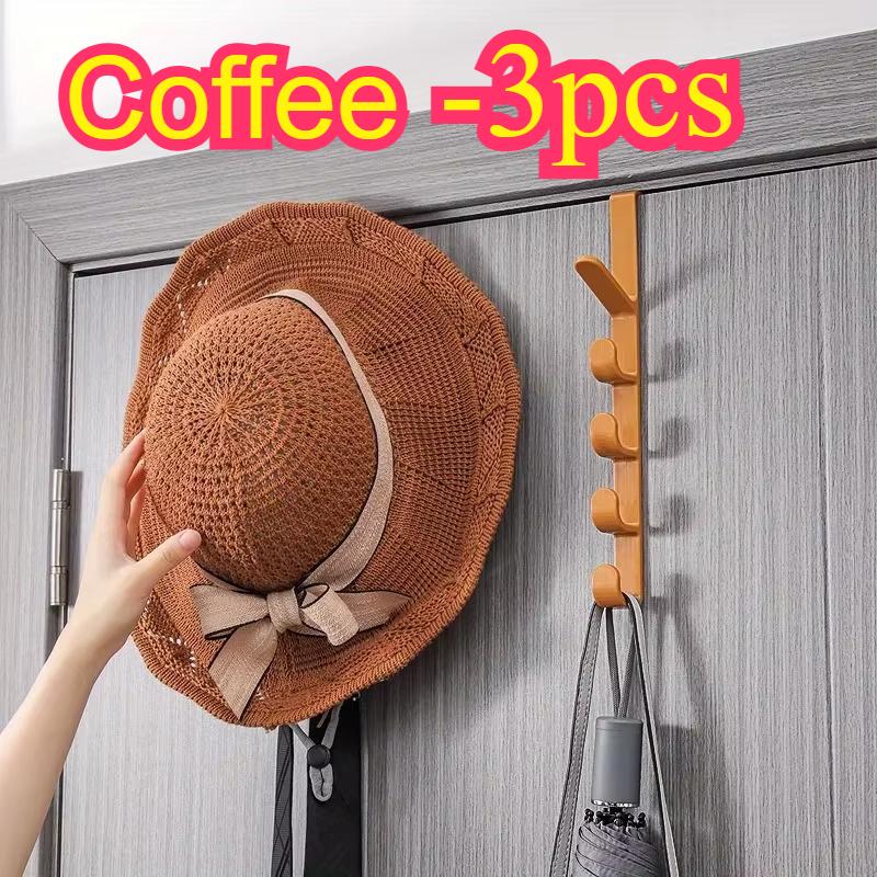 Bedroom Door Hanger Clothes Hanging Rack Over The Door Plastic Home Storage Organization Hooks, Purse Holder For Bags Rails
