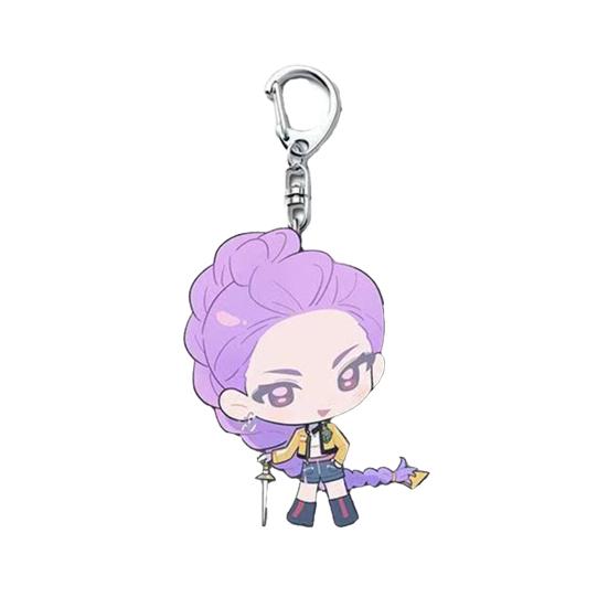 Korean Pop Anime Charm Girl Troupe Pendant Keychain Charm Collectible Cute Backpack Charm for Car Keys Bags Phones Fans Gift
