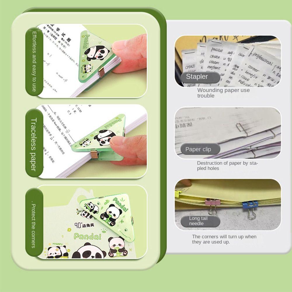 12Pcs Capibara Book Paper Corner Clip Page Holder File Index Photo Clamp  Office School