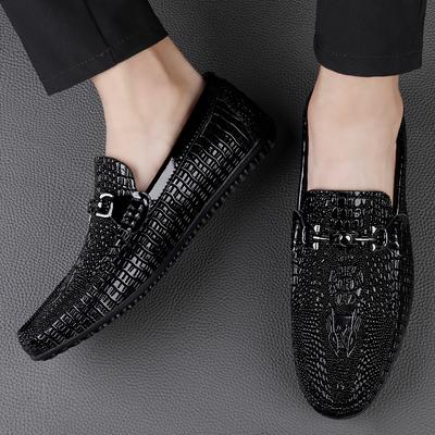 Luxury Brand Fashion Men Loafers Shoes New Handmade Iron Buckle Casual Shoes Men Moccasins for Men Leather Flat Driving Shoes