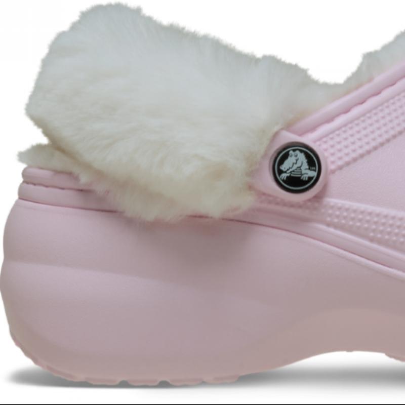 Crocs Classic Platform Fuzz Lined Clogs 212854 6zw