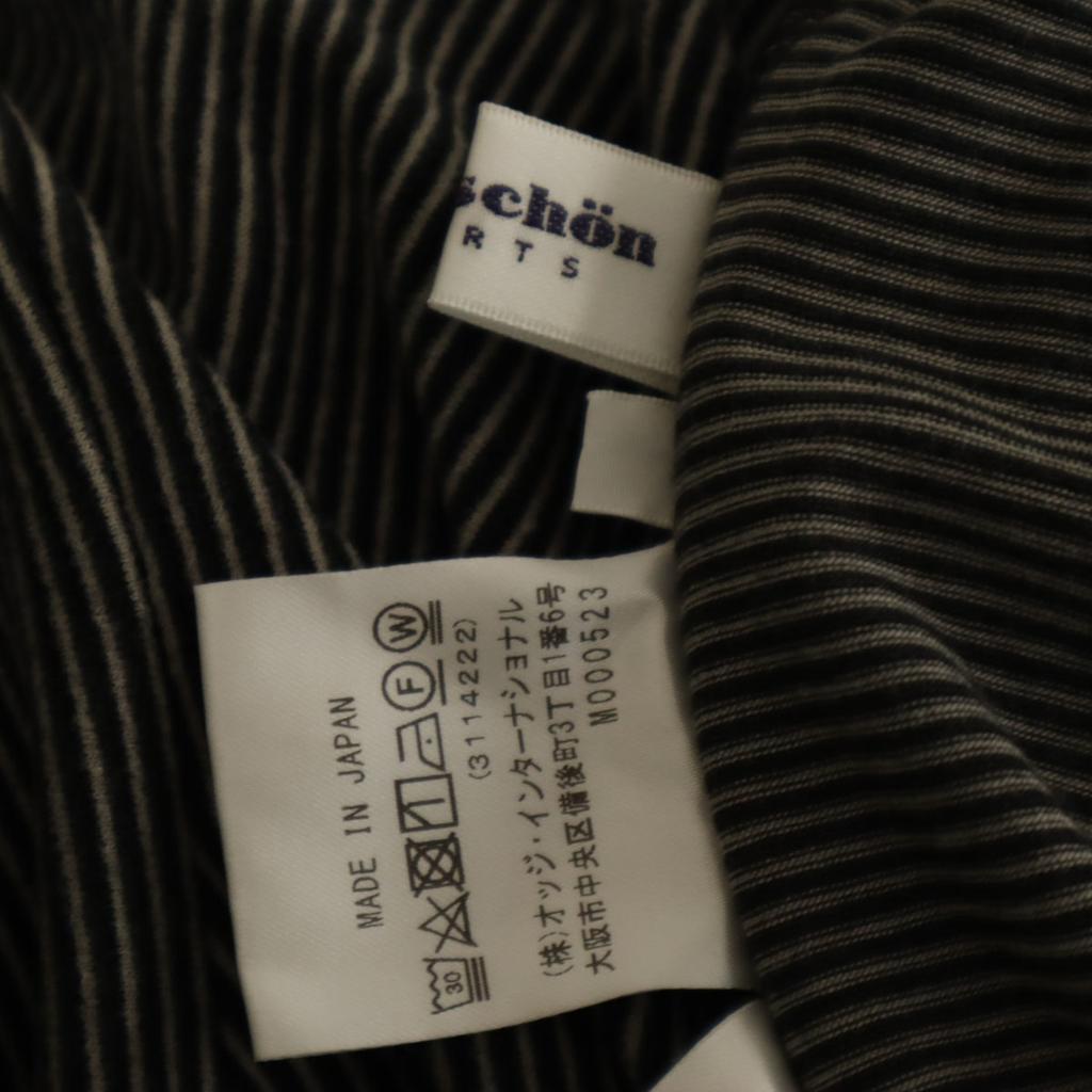 mila schon sports Border Pattern Long Sleeve High Neck Cut 46 Black Men's Used