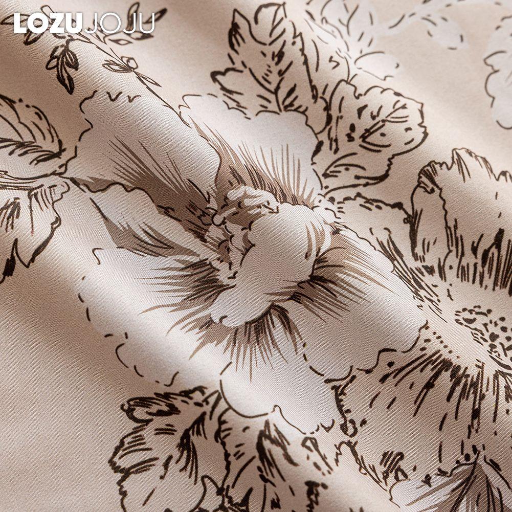 1PC LOZUJOJU Fashionable Retro Printed Blackout Curtains 100% Blackout Thick Curtain for Bedroom Living Room Balcony Window for Home Decor